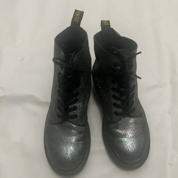 DR MARTEN 1460 PASCAL GLITTER COMBAT BOOTS SIZE 8 - Picture 2 of 8
